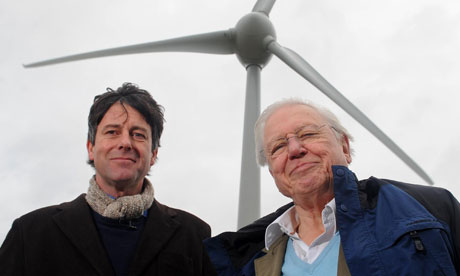 sir david attenborough helps launch first wind turbine to power a 