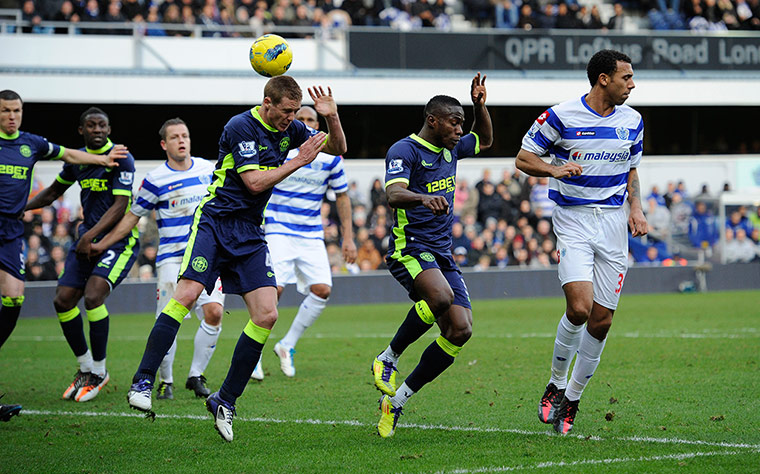 QPR v Wigan: Wigan's James McCarthy handles and gives QPR a penalty