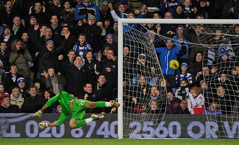 QPR v Wigan: Tommy Smith's long range shot beats Al-Habsi for the 3rd QPR goal