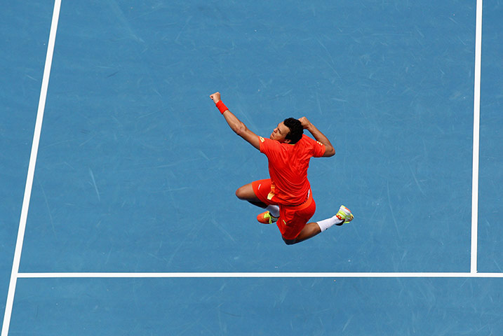 Aussie Open day 6: Jo-Wilfred Tsonga was overjoyed at his win over Frederico Gil