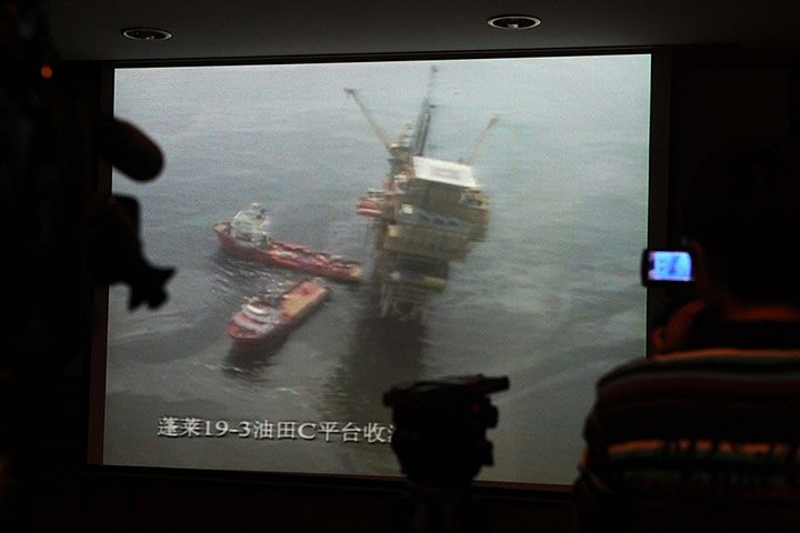 China environmental year:: Oil spill