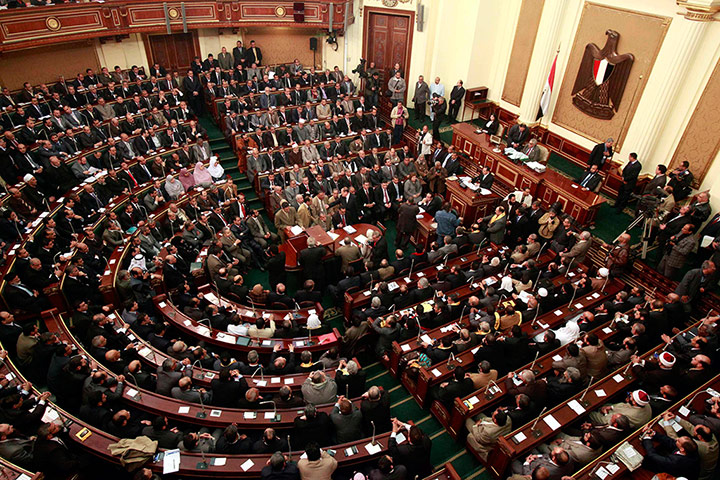 Eyptian Parliament: A general view for the first Egyptian parliament session