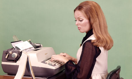 woman typing