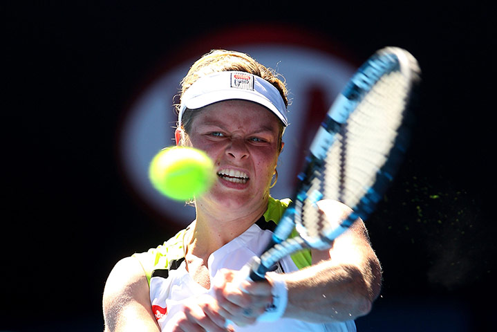 Aussie Open day 9: Kim Clijsters in action against Caroline Wozniacki at the Australian Open