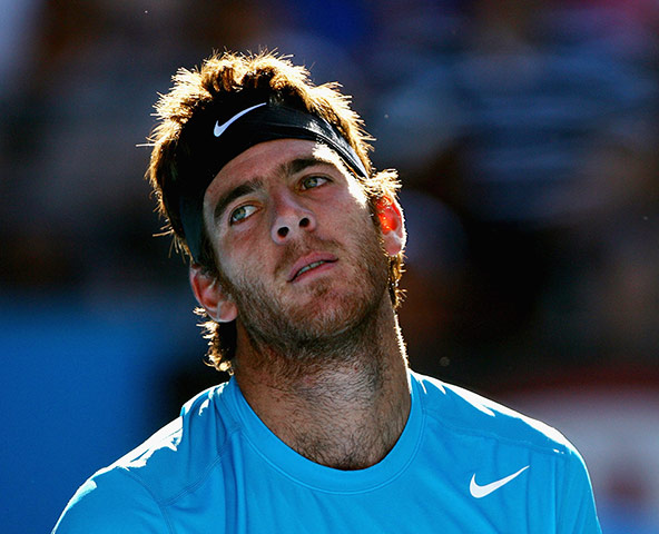 Aussie Open day 9: Juan Martín del Potro looks disappointed