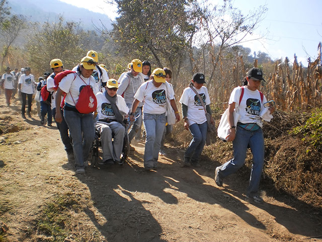 Guatemala: People climbed Volcan Agua to protest against domestic violence