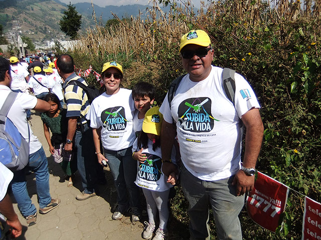 Guatemala: People climbed Volcan Agua to protest against domestic violence
