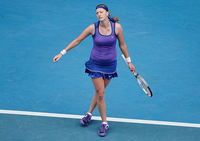Australian Open day 10: Kvitova loses a point