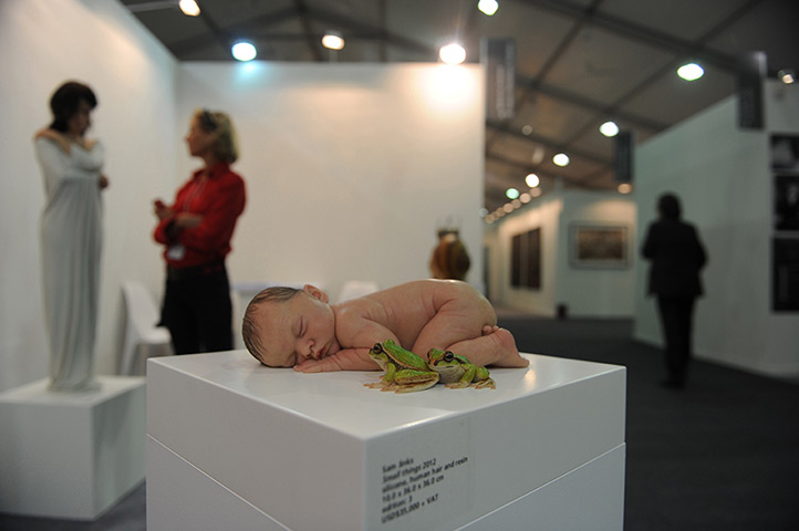 India art fair: A sculpture by Australian artist Sam Jinks titled Small Things, 2012