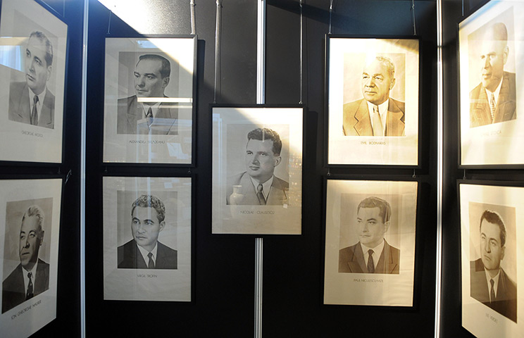 Ceausescu auction: Various pictures of high ranking communists and Ceausescu (centre) 