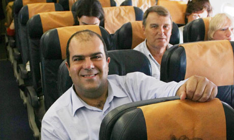 Easyjet founder Stelios Haji-Ioannou en-route to London Gatwick from Athens, Greece - 16 Jun 2008