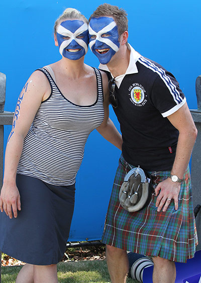 Murray v Djokovic: Andy Murray fans at the Australian Open