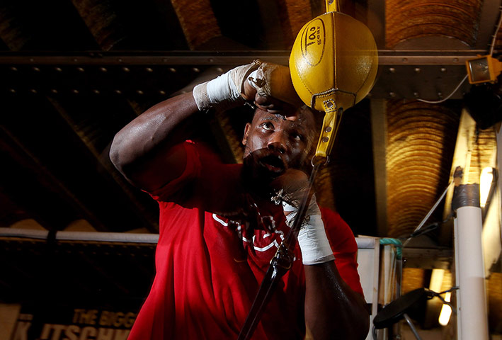 Best of the week: Dereck Chisora works out ahead of his title fight against Vitali Klitschko