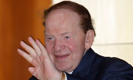 Sheldon Adelson major donor to Newt Gingrich's Super Pac