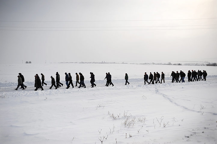 24 Hours: People gather for the funeral of Svilen Simeonov killed in Afghanistan