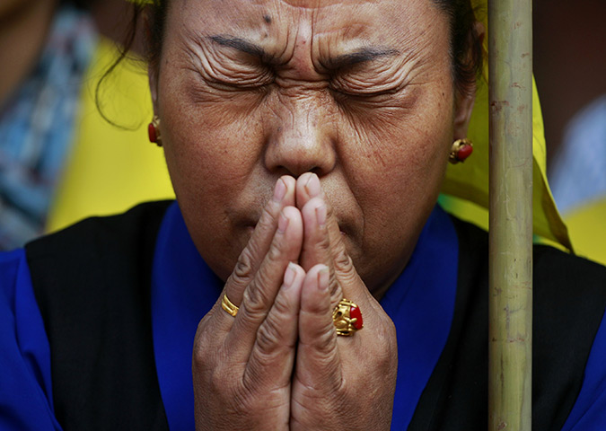 24 hours in pictures: tibetan protest in Delhi