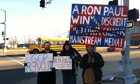 Ron Paul supporters in Iowa