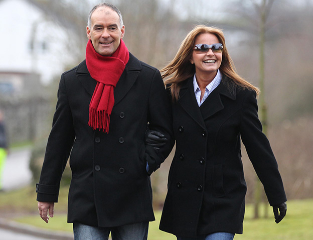 Tommy Sheridan: Tommy Sheridan accompanied by his wife Gail, leaves Castle Huntly Prison