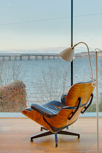 Firth of Tay house: View and chair