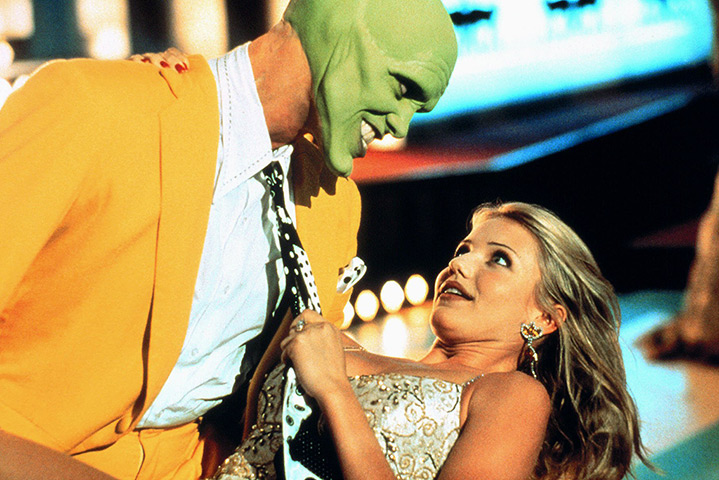 Models turned actresses: Jim Carrey & Cameron Diaz in The Mask 1994
