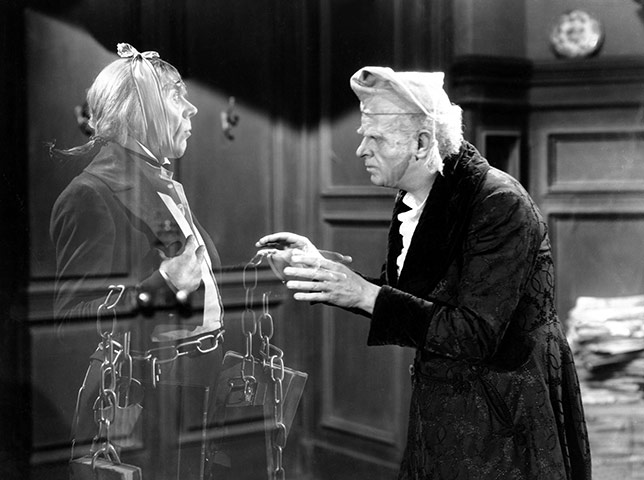 Dickens characters: Scrooge and Marley