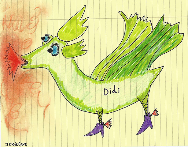 Dragon drawings: Didi the Dragon by Jessie