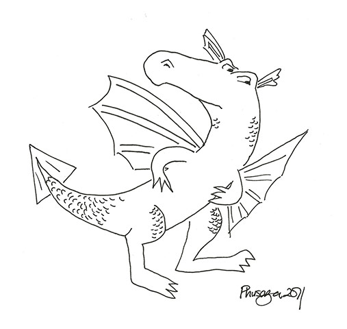 Dragon drawings: Emily by Emily