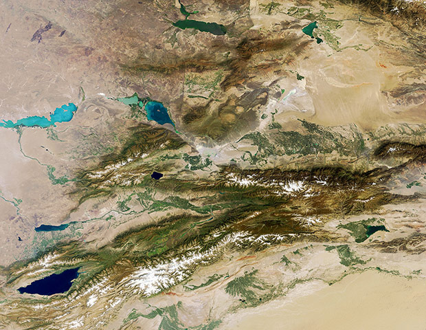Satellite Eye on Earth: The Tian Shan mountains