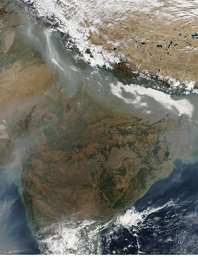 Satellite Eye on Earth: The haze which has been blanketing northern India 