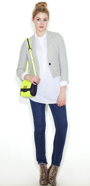 Line-up: white shirts: Linen jacket