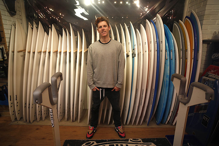 Newquay surfers: Jamie Mather