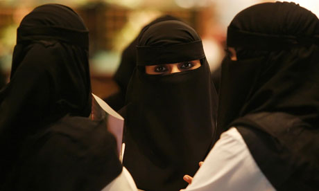 Women in Saudi Arabia.