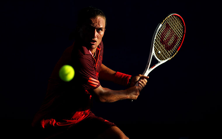 Best of the Week sport: Ukraine's Alexandr Dolgopolov plays a backhand return
