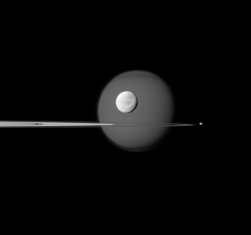 Month in Space: A quartet of Saturn's moons 