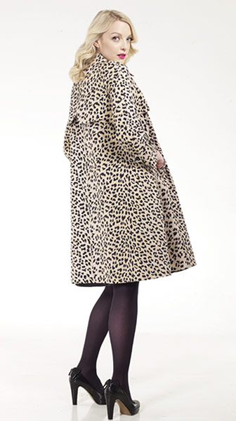 Lauren Laverne: Leopard coat
