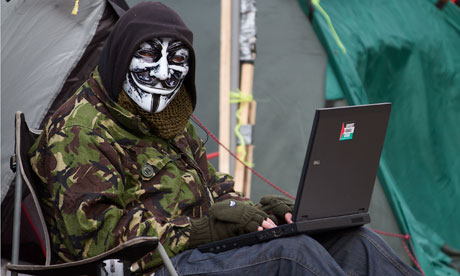 The Occupy London tent protest outside St Pauls Cathedral.