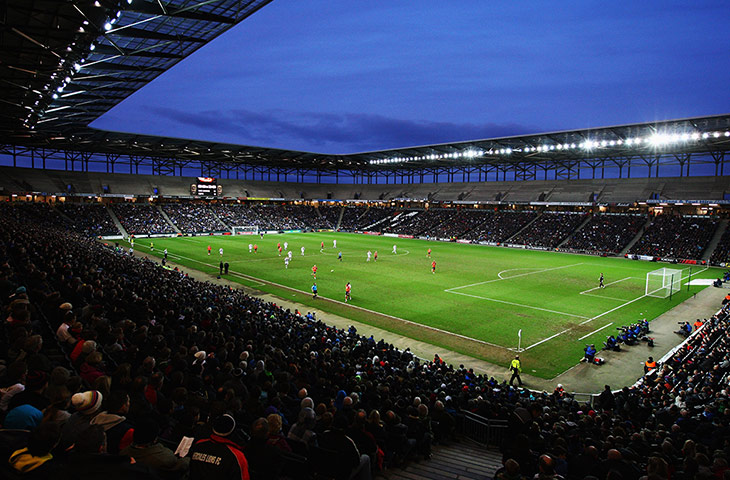 Magic of the Cup: General view of Stadium MK in Milton Keynes during the game against QPR