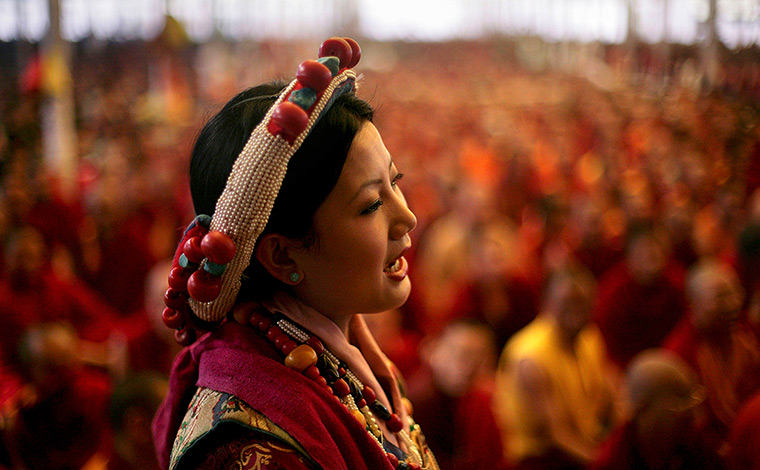 24 hours in pictures: Kalachakra Buddhist festival 