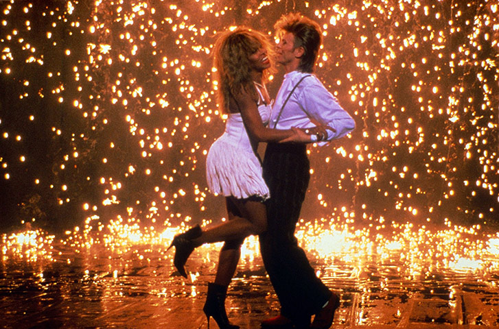 David Bowie 65th Birthday: 1987: David Bowie and Tina Turner togerther in an advert for Pepsi