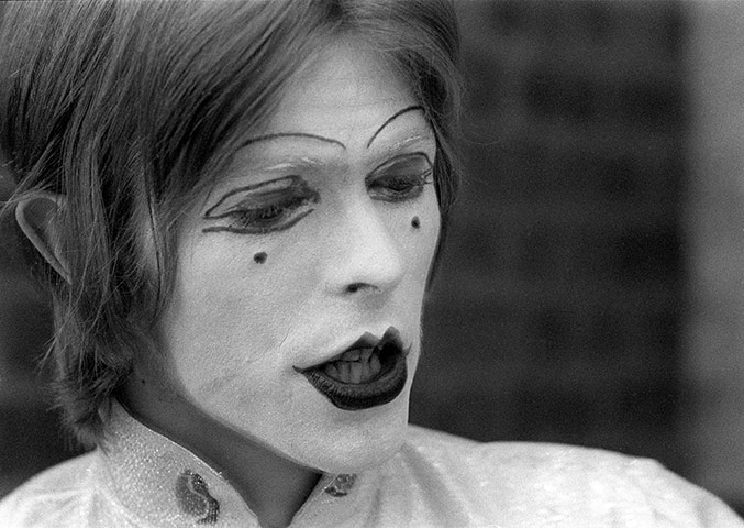 David Bowie 65th Birthday: 1968: Bowie 'in mime' at the Middle Earth Club in London