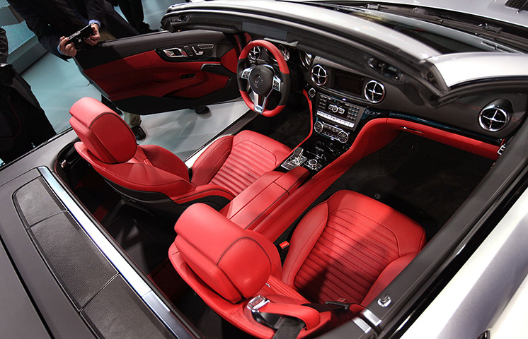 International Auto Show: Mercedes-Benz introduces their new SL convertible during a media preview
