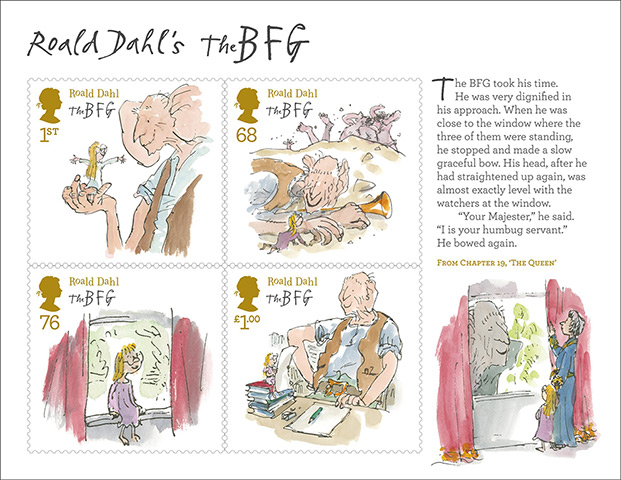 Roald Dahl stamps: The BFG