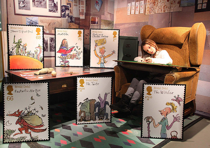 Roald Dahl stamps: Ashley Queyrel-Jordan