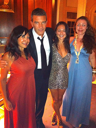 My Famous Friend-Winners: Celebrity Pictures - Antonio Banderas and Samantha Siva and friends