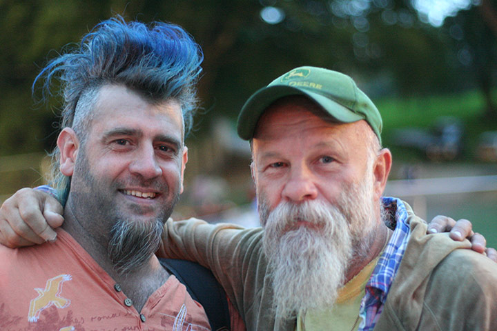 My Famous Friend-Winners: Celebrity Pictures -Seasick Steve and Nic Burne-Cronshaw