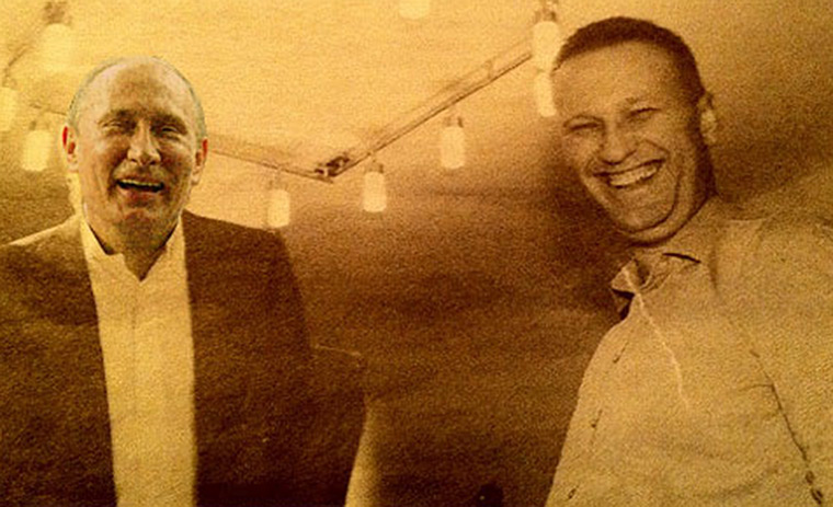 Aleksei Navalny: Aleksei Navalny in a photomontage with Vladimir Putin