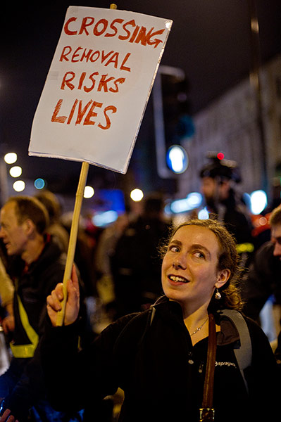 Bike's Alive protest: Bike's Alive protest