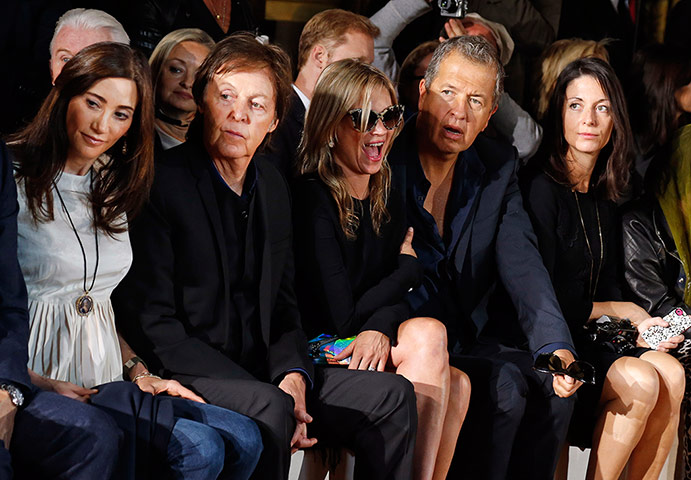 Paris Fashion Week: Nancy Shevell, Sir Paul McCartney, Kate Moss, Mario Testino, Mary McCartney