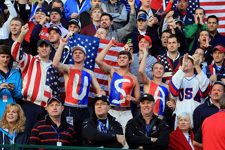 Ryder Cup outfits: USA Chest paint