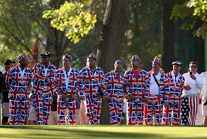 Ryder Cup outfits: Union flag suits